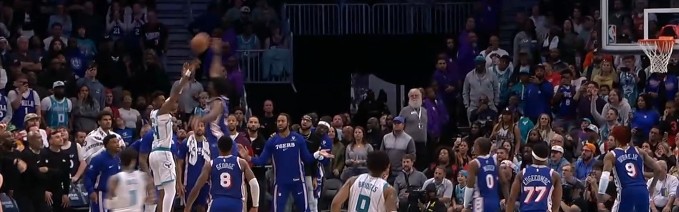 bob半岛体育app下载-恩比德飞起来了！黄蜂绝命三分 恩比德飞扑大帽扇出界终结比赛